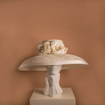 Big Bridal Flower Hat
